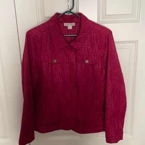 Christopher & Banks Raspberry Colored Jacket.